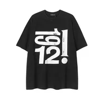 Jiayiku Men's  Summer American Retro Fashion Brand Plus Size Heavy Washing Dirty Dye T-Shirt Short Sleeve Men main image 2