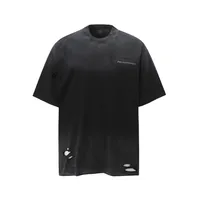 Jiayiku Men's  Summer American Retro Trendy Brand Washed Tee Dirty Dye Old Cut Hole Short-sleeved T-shirt For Men sku image 8