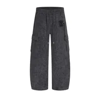 Jiayiku Fashion Brand  American Vintage Washed Old Scimitar Casual Pants Men's And Women's Loose Draped Wide-leg Pants main image 2