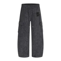 Jiayiku Fashion Brand  American Vintage Washed Old Scimitar Casual Pants Men's And Women's Loose Draped Wide-leg Pants sku image 7