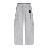 Jiayiku Fashion Brand  American Vintage Washed Old Scimitar Casual Pants Men's And Women's Loose Draped Wide-leg Pants sku image 4