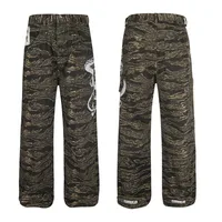 Jiayiku Trendy Brand  Python Embroidered High Street  Vibe Camouflage Casual Pants Men And Women Ins Trendy Straight Pants main image 5