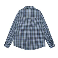 Jiayiku Tide Brand  Spring New American Retro Cleanfit Plaid Shirt Fun Printed Shirt main image 2