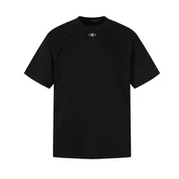 Jiayiku Men's  Summer American Retro Fashion Brand Functional Wind Deconstruction Splicing Heavy 280g Short Sleeve T-shirt main image 2