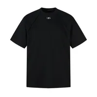 Jiayiku Men's  Summer American Retro Fashion Brand Functional Wind Deconstruction Splicing Heavy 280g Short Sleeve T-shirt sku image 11