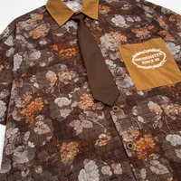 Jiayiku Men's  Summer American Middle Ancient Hong Kong Style Fashion Brand Small Floral Duffian Shirt With Short Sleeve Collar For Men And Women main image 3