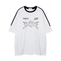 Jiayiku Men's  Summer New American Retro Trendy Brand Tee Culture Shirt Creative Printing Short-sleeved T-shirt For Men main image 1