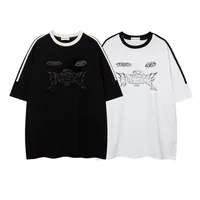 Jiayiku Men's  Summer New American Retro Trendy Brand Tee Culture Shirt Creative Printing Short-sleeved T-shirt For Men main image 5