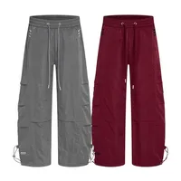 Jiayiku Fashion Brand  American Retro Quick-drying Paratrooper Scimitar Casual Pants Men's And Women's Loose Draping Wide-leg Pants main image 5