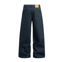 Jiayi Library Men's Clothing  American High Street Vintage Washed Original Color Jeans Men's And Women's Vibe Machete Wide Leg Pants main image 2