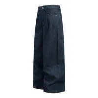 Jiayi Library Men's Clothing  American High Street Vintage Washed Original Color Jeans Men's And Women's Vibe Machete Wide Leg Pants main image 3