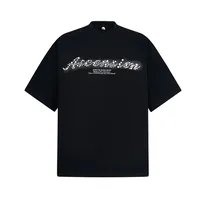 Jiayiku Men's  Summer New American Retro Fashion Brand Distinctive Pearl Embroidered Couple's Short-sleeved T-shirt main image 1