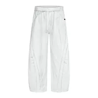 Jiayi Library Men's Clothing  Waste Earth Style American Style Vintage Washed Dirty Dye Machete Casual Pants Straight Loose Wide Leg Pants sku image 4