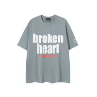 Jiayiku Men's  Summer New American Retro Fashion Brand Washed Tee T-shirt Simple Short-sleeved T-shirt For Men sku image 3