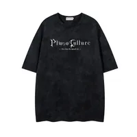 Jiayiku Men's  Summer American Street Dark Tide Brand Tee Old Printed Suede Short-sleeved T-shirt For Men main image 1