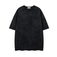 Jiayiku Men's  Summer American Street Dark Tide Brand Tee Old Printed Suede Short-sleeved T-shirt For Men main image 2
