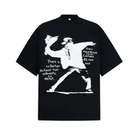 Jiayiku Men's Clothing  Summer American Street Hip-Hop Trendy Brand Tee Hip-Hop Cultural Shirt Dark T-Shirt Short-Sleeved Men main image 1