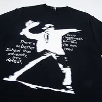 Jiayiku Men's Clothing  Summer American Street Hip-Hop Trendy Brand Tee Hip-Hop Cultural Shirt Dark T-Shirt Short-Sleeved Men main image 3