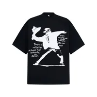 Jiayiku Men's Clothing  Summer American Street Hip-Hop Trendy Brand Tee Hip-Hop Cultural Shirt Dark T-Shirt Short-Sleeved Men sku image 6