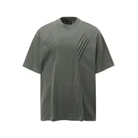 Jiayiku Men's  Summer American Retro Fashion Brand Washed Tee Shark Gill Pleated Design Short-sleeved T-shirt For Men sku image 1