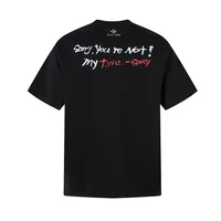 Jiayiku Men's  Summer American Retro Trendy Brand Culture Shirt Graffiti Printed Heavy Cotton Short-sleeved T-shirt main image 2
