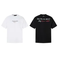 Jiayiku Men's  Summer American Retro Trendy Brand Culture Shirt Graffiti Printed Heavy Cotton Short-sleeved T-shirt main image 5