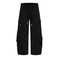 Jiayiku Men's  Spring American Retro Machete Pants Cargo Parachute Pants Hanging Sense Wide Leg Casual Pants sku image 11