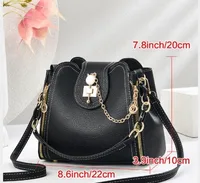 Factory Direct Bucket Bag Messenger Bag Fashion Bag Ladies  New Small Bag Portable Shoulder Bag main image 5