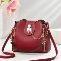 Factory Direct Bucket Bag Messenger Bag Fashion Bag Ladies  New Small Bag Portable Shoulder Bag main image 2