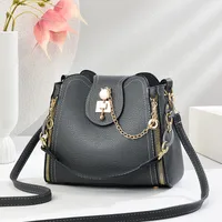Factory Direct Bucket Bag Messenger Bag Fashion Bag Ladies  New Small Bag Portable Shoulder Bag sku image 2
