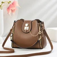 Factory Direct Bucket Bag Messenger Bag Fashion Bag Ladies  New Small Bag Portable Shoulder Bag sku image 5