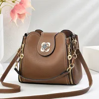 Factory Direct Bucket Bag Messenger Bag Fashion Bag Ladies  New Small Bag Portable Shoulder Bag sku image 11