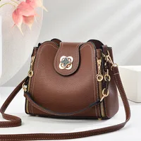 Factory Direct Bucket Bag Messenger Bag Fashion Bag Ladies  New Small Bag Portable Shoulder Bag sku image 13