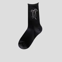 Wholesale  New New Ins Heel Bow Boneless Mid-Calf Socks Breathable Women's Socks Can Be Worn In All Seasons sku image 2