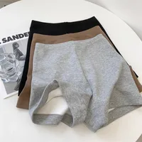 High Waist Stretch Pants Women's Outer Wearing Solid Color Inner Slim-Fit Slimming Sports Hot Pants Yoga Shorts Trendy main image 2