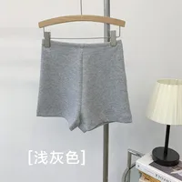 High Waist Stretch Pants Women's Outer Wearing Solid Color Inner Slim-Fit Slimming Sports Hot Pants Yoga Shorts Trendy sku image 4