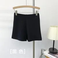 High Waist Stretch Pants Women's Outer Wearing Solid Color Inner Slim-Fit Slimming Sports Hot Pants Yoga Shorts Trendy sku image 6