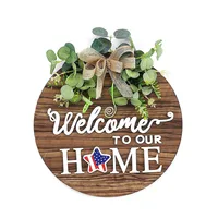 Pastoral Wreath Wood Wall Art main image 3