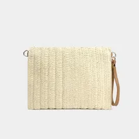 Hand-woven Clutch Bag  Summer New Shoulder Bag Women's  Fashion Crossbody Bag Straw Envelope Bag main image 3