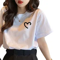 Summer New Women's Short Sleeve Wholesale Explosions New Version Of Loose White Cotton T-shirt Jacket A Generation Of Hair main image 3