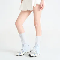Summer Solid Color Women's Calf Socks With Slits, Stacked Socks, Thin Leg Warmers, Sock Covers sku image 2