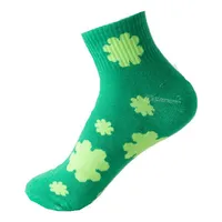 Polyester Cotton Material | Clover Stripe Printing | Soft And Comfortable Tube Socks, Casual Wear Essential main image 3