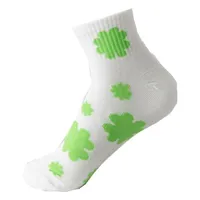 Polyester Cotton Material | Clover Stripe Printing | Soft And Comfortable Tube Socks, Casual Wear Essential main image 4