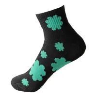 Polyester Cotton Material | Clover Stripe Printing | Soft And Comfortable Tube Socks, Casual Wear Essential main image 5