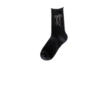 Wholesale  New New Ins Heel Bow Boneless Mid-Calf Socks Breathable Women's Socks Can Be Worn In All Seasons main image 5