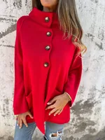 Autumn And Winter New  Women's Clothing   Lapel Long Sleeve Casual Cardigan Solid Color Knitted Jacket For Women sku image 23