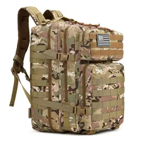 New Tactical Attack 3P Camouflage Backpack Multifunctional Large Capacity 45L Outdoor Sports Camping Mountaineering Backpack sku image 4