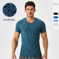 Men's Loose Sports Short-sleeved Cool Breathable Sports Running T-shirt Outdoor Leisure Fitness Training Quick-drying Short-sleeved main image 2