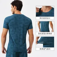Men's Loose Sports Short-sleeved Cool Breathable Sports Running T-shirt Outdoor Leisure Fitness Training Quick-drying Short-sleeved main image 3