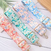 New Style Flower Striped Bag Shoulder Strap Accessories Shoulder Crossbody Adjustable Long Shoulder Strap Hanging Belt main image 1